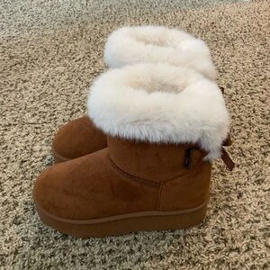 Platform Fur Boots